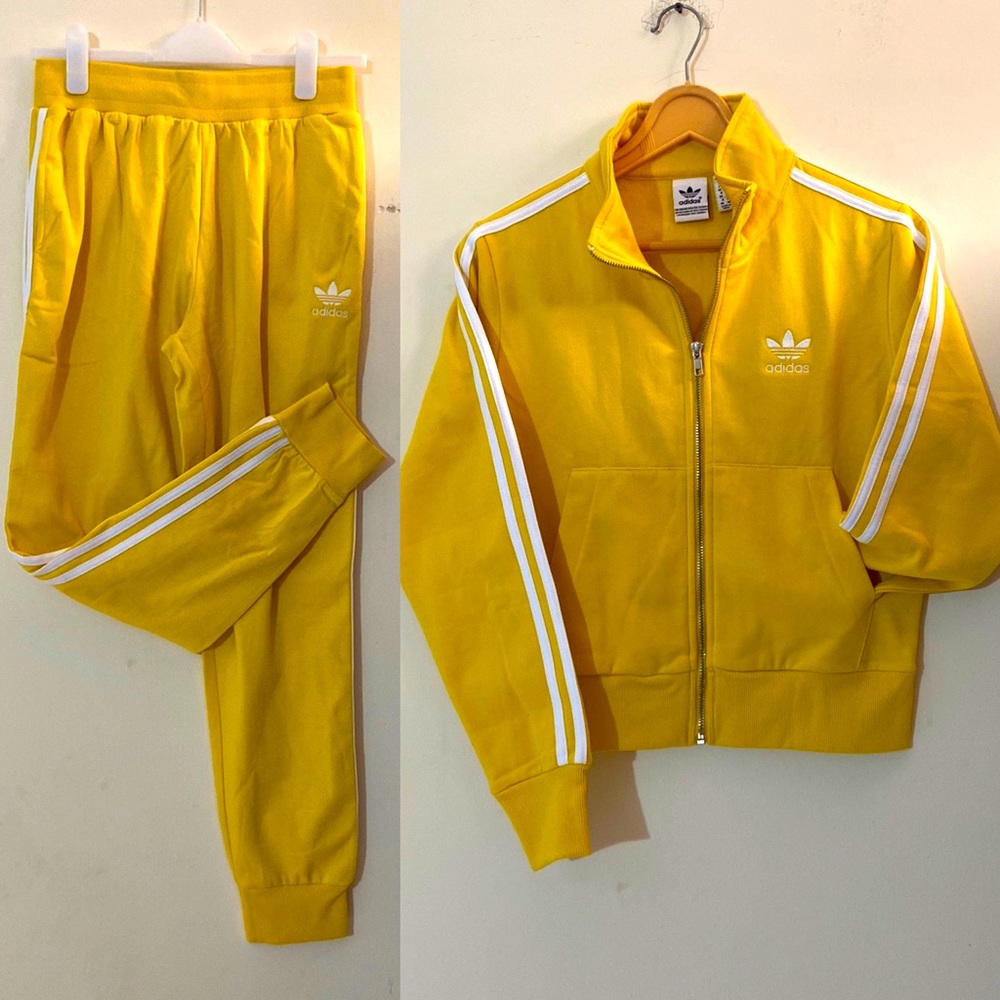 ADIDAS ORIGINALS FLEECE THREE STRIPS TRACKSUIT - Picture 1 of 15